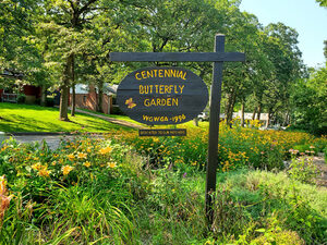 Centennial Butterfly Garden sign