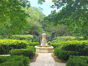 fountain in garden